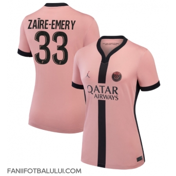 Paris Saint-Germain Warren Zaire-Emery #33 Tricou Fotbal Replică 2024-25 Femei Treilea